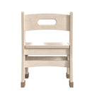 Flash Furniture Bright Beginnings Commercial Grade Wooden Classroom Chairs, 9" Seat Height with Foot Caps - Natural - Set of 2-Curved Legs to Prevent Tipping