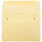 JAM Paper 4bar A1 Envelopes, 3.63 x 5 1/8, Parchment Antique Gold Yellow Recycled, 1000 Pack (90090522B)-Size: 4 bar A1 (3-5/8" x 5-1/8")