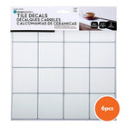 Truu Design Square Peel and Stick Wall Tiles, 10 x 10 inches, White, 6 Pieces-Versatile: use the peel and stick backsplash wallpaper for kitchen sink walls, bathroom backsplash, bedroom walls, laundry room, staircase, or on any other flat surfaces that are non-porous surfaces