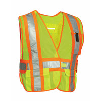 Forcefield Econo 5 Point Vest - Lime - One Size-100% polyester mesh body