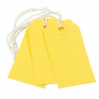Jam Paper Gift Tags with String - Small - 3 1/4" x 1 5/8" - Yellow - 100 Pack-Size: Small (3.25 x 1.625 inches) 