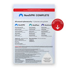 NordVPN Complete 1-Year Cybersecurity Package [Download]-Protect your personal details. NordVPN stops others from easily intercepting your data and stealing valuable personal information while you browse