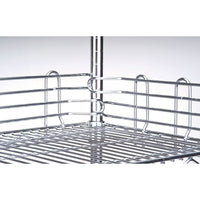 Chromate Wire Shelving, Ledges for Shelf, RL619, 12 Pack-48"