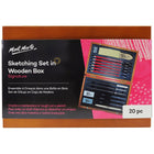 Mont Marte 20-Piece Sketching Set in Wooden Box-20 piece sketching set