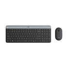 Logitech MK470 Slim Wireless Keyboard and Mouse Combo - Graphite-Compact modern designed keyboard features low-profile scissor keys, number pad and an optimized layout for Windows