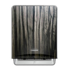 Kimberly-Clark Professional ICON Automatic Hard Roll Towel Dispenser - 16.53" x 12.41" x 10.19" - with Ebony Woodgrain Design Faceplate-Includes 1 Kimberly-Clark Professional ICON Automatic Hard Roll Towel Dispenser