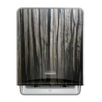 Kimberly-Clark Professional ICON Automatic Hard Roll Towel Dispenser - 16.53" x 12.41" x 10.19" - with Ebony Woodgrain Design Faceplate-Includes 1 Kimberly-Clark Professional ICON Automatic Hard Roll Towel Dispenser
