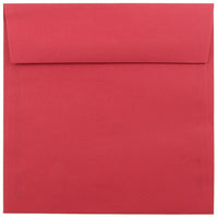 JAM Paper 6.5 x 6.5 Square Envelopes, Brite Hue Red Recycled, 100 Pack (02792283B)-Weight: 1.6 lbs.