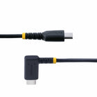 StarTech USB-C to Angled USB-C 60W Charging Cable - 1ft - Black-480 Mbps data transfer rate