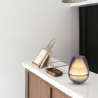 Truu Design Ultrasonic Aroma Diffuser with LED Light, 5.5 x 7 x 5.5 inches, Purple-Power adapter included