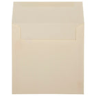 JAM Paper 8.5 x 8.5 Square Envelopes, Cream Mohawk Opaque, 50 Pack (MOOP517I)-Blank interior for personalized message