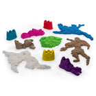 Kinetic Sand Castle Containers - Multicoloured Pack - 10 Pack-10 COLOURS OF KINETIC SAND: This 10-Pack includes 4.5oz (127g) containers of Kinetic Sand to mix, mold, squish, cut and more! With a range of vibrant colours and white, brown and Kinetic Beach Sand, what will you create?
