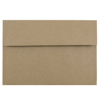 JAM Paper A8 Invitation Envelopes, 5.5 x 8.125, Brown Kraft Paper Bag Recycled, 1000 Pack (LEKR750B)-Brown