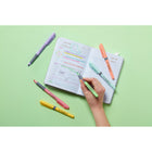 BIC Brite Liner Grip Pastel Highlighters - Chisel Tip - Assorted Colours - 12 Pack-MULTI-USAGE: The chisel tip provides broad highlighting and fine underlining, just what a variety of users needs like professionals, students, and kids