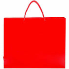 JAM Paper Gift Bags with Rope Handles - Large - Horizontal - 13" x 10" x 5" - Red Glossy - 100 Pack-Size: Large (13 x 10 x 5 inches)