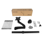 Kanto DM1000 Monitor Arm Desktop Mount for 13-inch to 27-inch Displays-90 degree of swivel in either direction, dependent on screen size