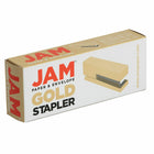 JAM Paper Modern Desk Stapler - Gold-Size: 6 x 2.5 x 1.125 inches