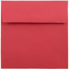JAM Paper 6 x 6 Square Envelopes, Brite Hue Red Recycled, 250 Pack (2792270H)-Red recycled envelope