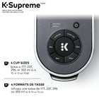 Keurig K-Supreme Single Serve K-Cup Pod Coffee Maker - With MultiStream Technology - Grey-Back-to-back brewing: Immediately brew a second cup, no need to wait for reheating