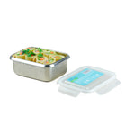 Minimal RT Stainless Steel Containers - 500ml, 1000ml - Set of 2-Airtight and liquid-tight