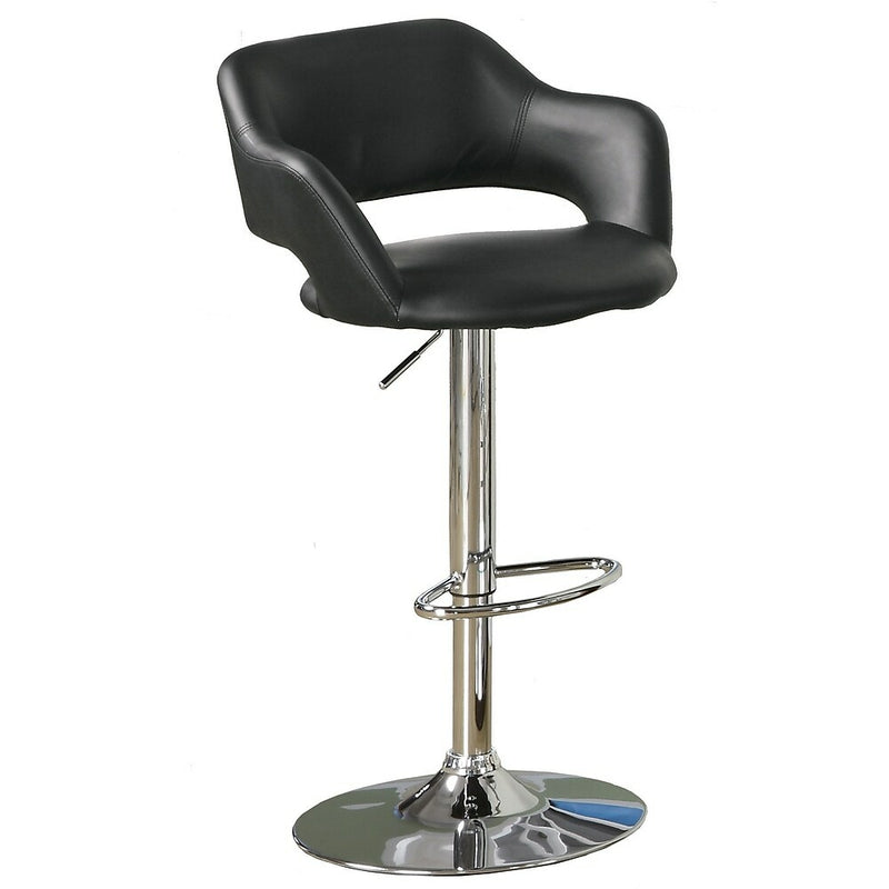 Monarch Specialties 2357 Barstool - Black/Chrome Metal Hydraulic