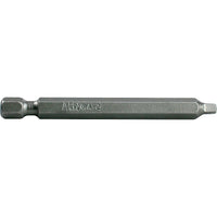 Apex 1/4" Square Recess Power Bits, Square, #3 Tip, 1/4" Drive Size, 6" Length - 12 Pack-Drive Size 1/4"