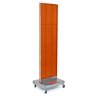 Azar Displays Pegboard Freestanding Floor Stand, 16" x 60", Orange (700253-ORG)-Made from pegboard