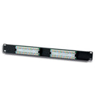 Techly 19" Patch Panel UTP 16 Ports, Cat.5E-Compatible with both 110 and Krone inserter