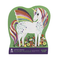 Crocodile Creek Unicorn Dreams Puzzle 36 Pieces