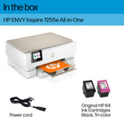 HP ENVY Inspire 7255e All-in-One Wireless Colour Inkjet Printer with Bonus 3 Months Instant Ink -Tray Capacity - Up to 125 sheet input tray, 15 sheet photo tray and a 60 sheet output tray