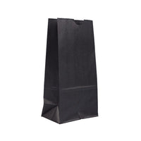 Jam Paper Kraft Lunch Bags - Medium - 5" x 9.75" x 3" - Black - 25 Pack-Color: Black Kraft