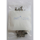 KL Rubber 4" x 6", 2-MIL Reclosable Polyethylene Bag with White ID Block & Hang Hole, 1000 Pack-MIL Thickness: 2-Mil