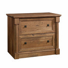 Sauder 420607 Palladia Lateral File Cabinet - Vintage Oak-Drawers with full extension slides hold letter, legal or European size hanging files.
