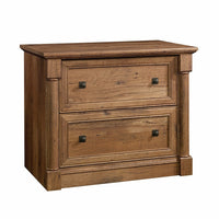Sauder 420607 Palladia Lateral File Cabinet - Vintage Oak-Drawers with full extension slides hold letter, legal or European size hanging files.