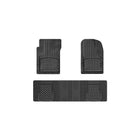 WeatherTech All Vehicle Mat (AVM) Universal Trim-to-fit 3-Piece Floor Mat Set with Over-the-Hump Rear, Black, 3 Pack-Universal floor mat with near-custom fitment