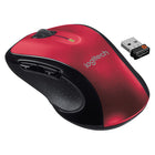 Logitech M510 Wireless Mouse - Red-You've got the control to do more, faster. Flipping through photo albums and Web pages is a breeze, especially for right-handers-with three standard buttons plus Back/Forward buttons that you can also program to switch applications, go full screen and more. And side-to-side scrolling plus zoom gives you the power to scroll horizontally and vertically through your music library, maps and Facebook feeds, and zoom in and out of photos and budget spreadsheets with a click.