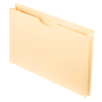 Pendaflex Reinforced Tab File Jacket, Manila, Legal Size, 11 pt., 2" Expansion-Enhanced Security: Closes on three sides to keep documents secure.