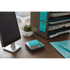 Post-it STL-330-B Pop-up Notes Dispenser, Steeltop, Holds 3" x 3" Notes, Charcoal Black-Weighted dispenser for easy, convenient one-handed dispensing