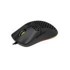 Delux M700BU Lightweight Gaming Mouse-PMW 3325 optical sensor provides heightened accuracy for gaming.