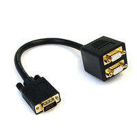 StarTech VGA to 2x VGA Video Splitter Cable, M/F (VGASPL1VV)-Simple to use, small form factor converter makes DisplayPort backwards compatible with your DVI-D display