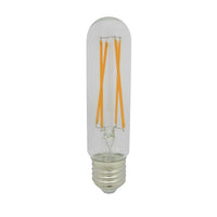 Northern Stars 90426 LED Light Bulb, T10 7W, Dimmable, Clear, White, 2 Pack-LED T10 7W Filament, Warm white (Soft white)