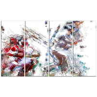 Designart Baseball Strike Canvas Art Print, (PT2560-271)-Print