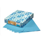 Domtar EarthChoice Hots Cover Stock - 65 lb. - Blue - 8-1/2" x 11" - 250 Sheets-8.5"W x 11"L (Letter Size)