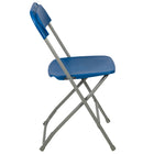 Flash Furniture HERCULES Series 650 lb. Capacity Premium Blue Plastic Folding Chair-Lightweight Design