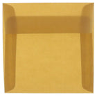 JAM Paper 6 x 6 Square Envelopes, Earth Brown Translucent Vellum, 25 Pack (1591937)-Earth brown