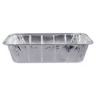 Luciano Deep Loaf Aluminum Foil Pan, 12.5 x 6.5 inches, Silver, 50 Pieces-Dimensions: 12.5"L x 3.25"H x 6.5"W in dimensions