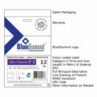 BlueDiamond Rounded ATA100 IDE Cable, 24in, (5941)-Conventional flat internal ribbon cables create restrictions inside your case that make it difficult for air to flow freely