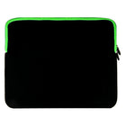 Vangoddy 15.6" Neoprene Laptop Sleeve - Green-Front zippered compartment is great for holding accessories