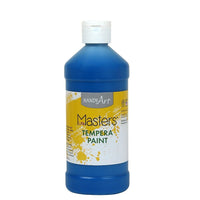 Little Masters Tempera Paint 16 oz. Blue, 12 Pack (RPC201730)-Color: Blue