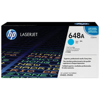HP 648A (CE261A) Cyan Original LaserJet Toner Cartridge-High-yield toner cartridge yields up to 17000 pages